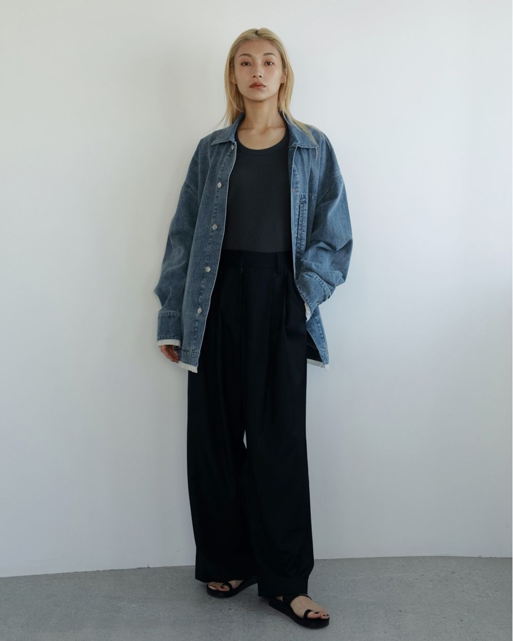ànuke online store（アンヌーク） / Twill Wide PantsTwill