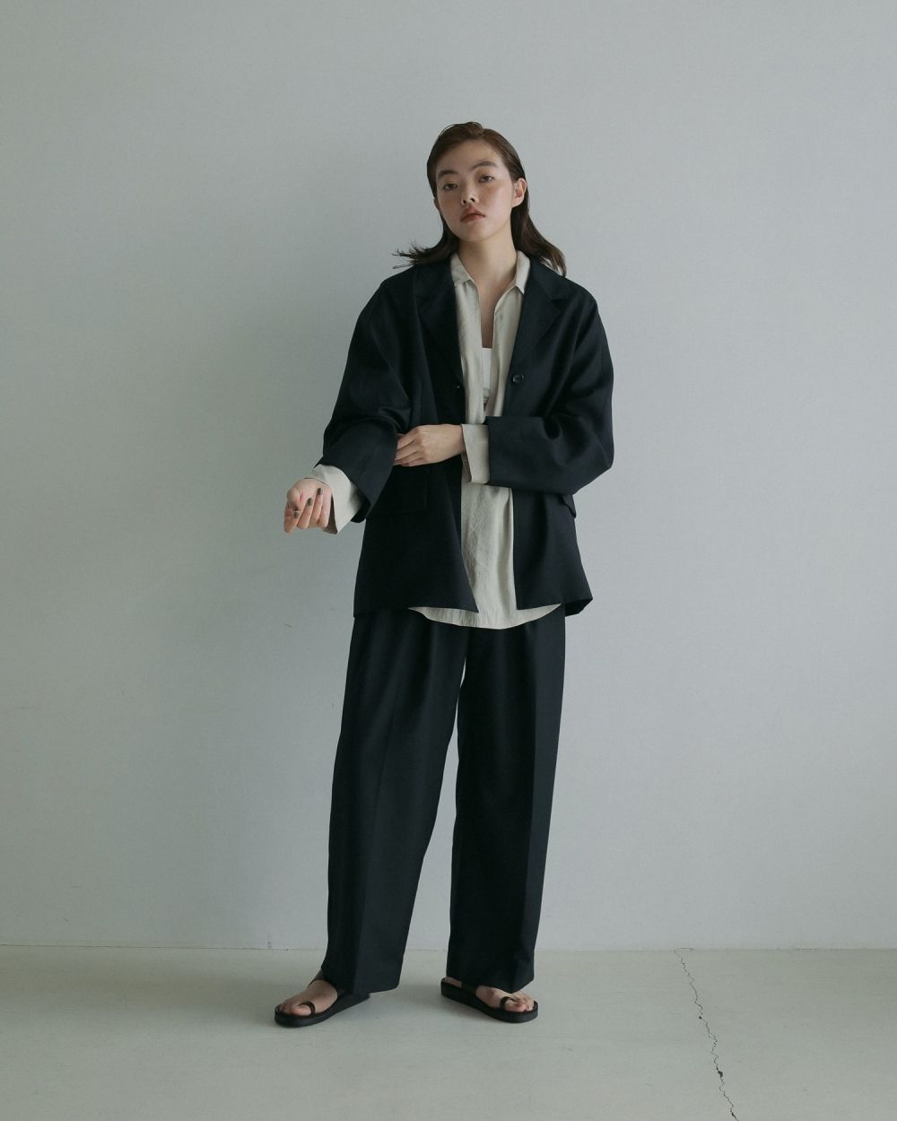 ànuke online store（アンヌーク） / Twill Wide PantsTwill