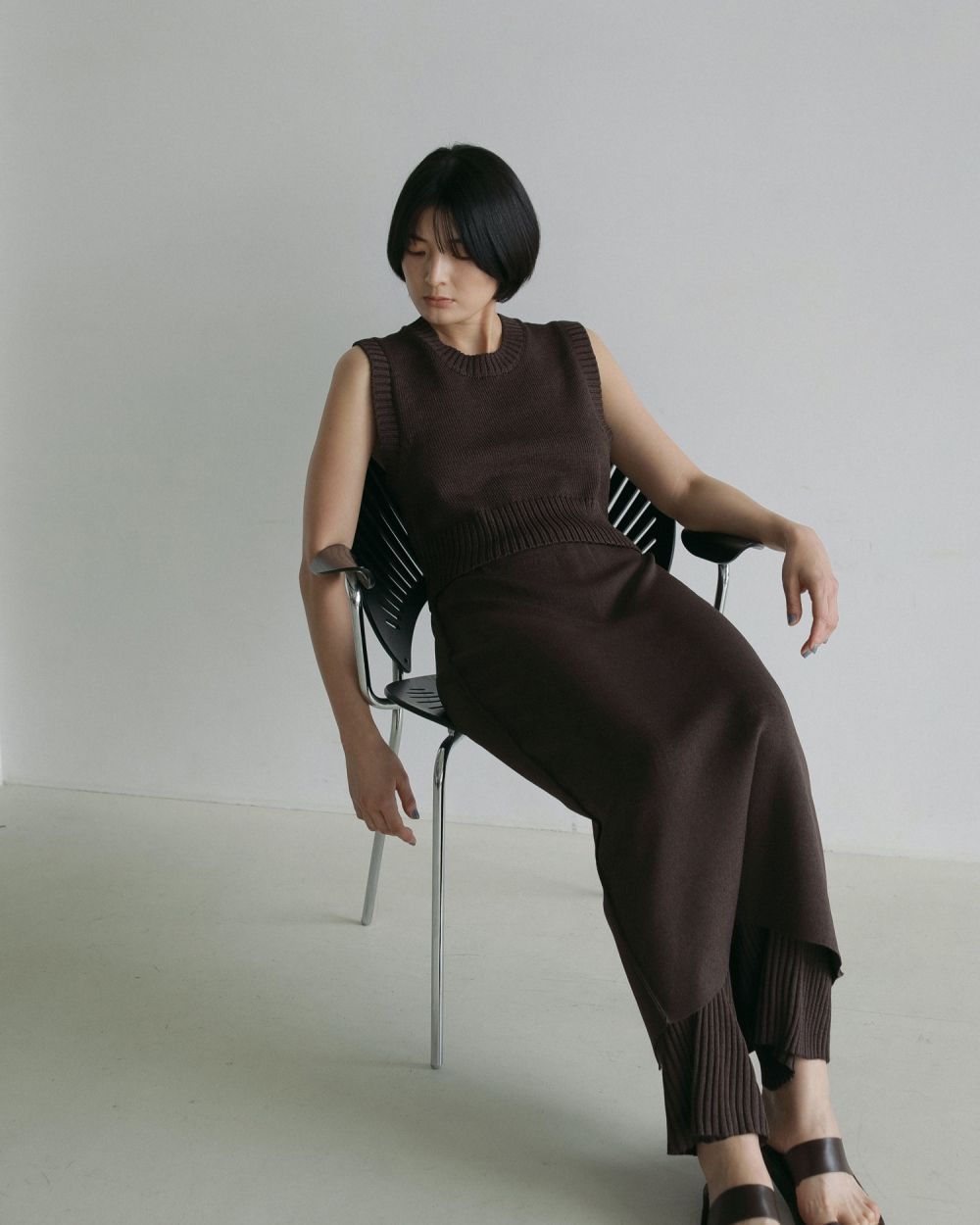 【完売アイテム】Mixknit Skirt Pants ànuke online store（アンヌーク） / Mixknit Skirt