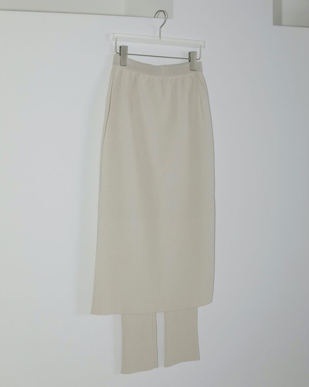 Mixknit Skirt Pants Mixknit Skirt Pants,ミックスニットスカートパンツ,62510712,パンツ,ボトムス,ニットパンツ,ニットスカート,レイヤード,ànuke,トアンヌーク,lifes,ライフズ,25ss