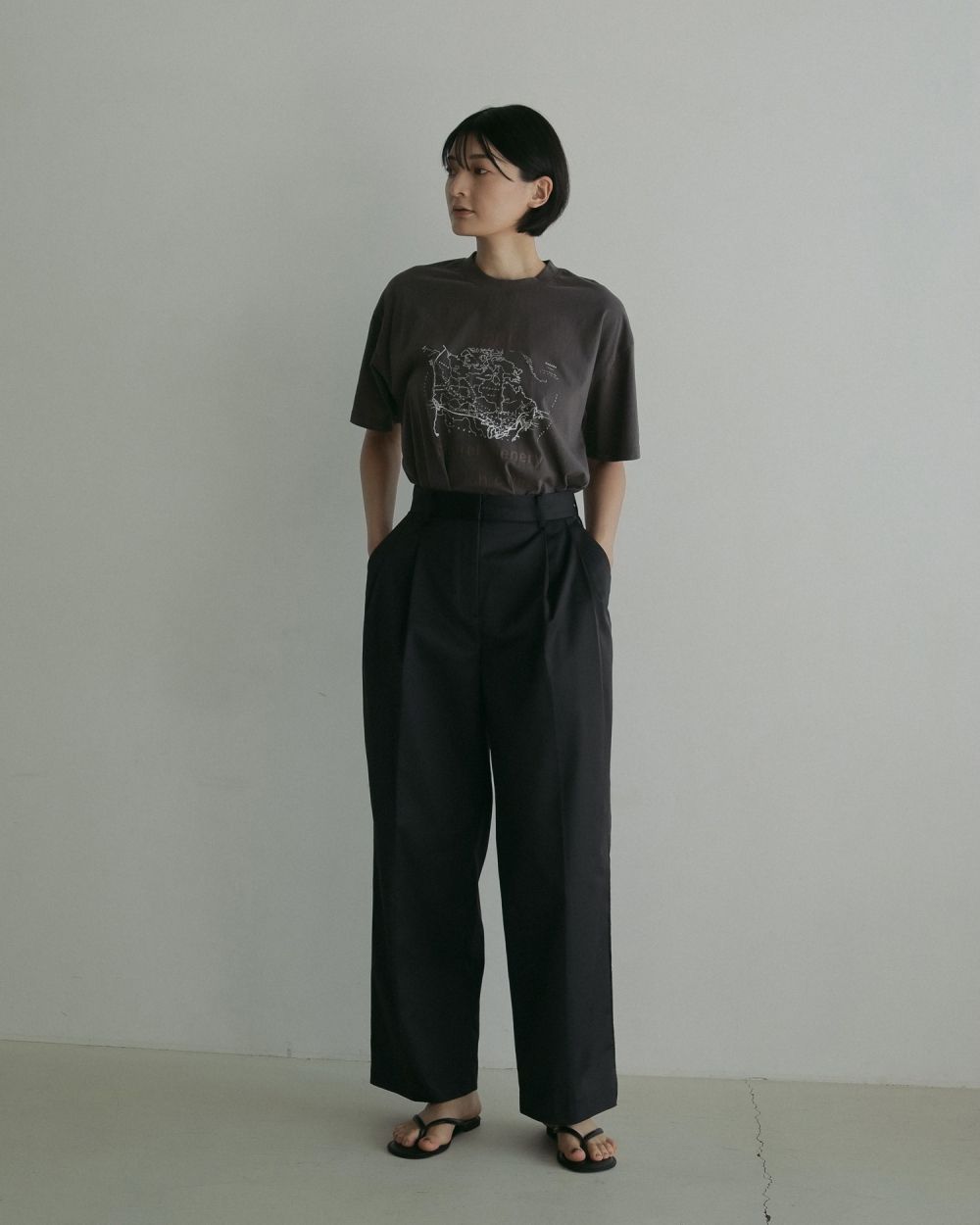 anuke ワイドパンツ(サイズ38) anuke ワイドパンツ(サイズ38) anuke アンヌーク 3tuck Wide