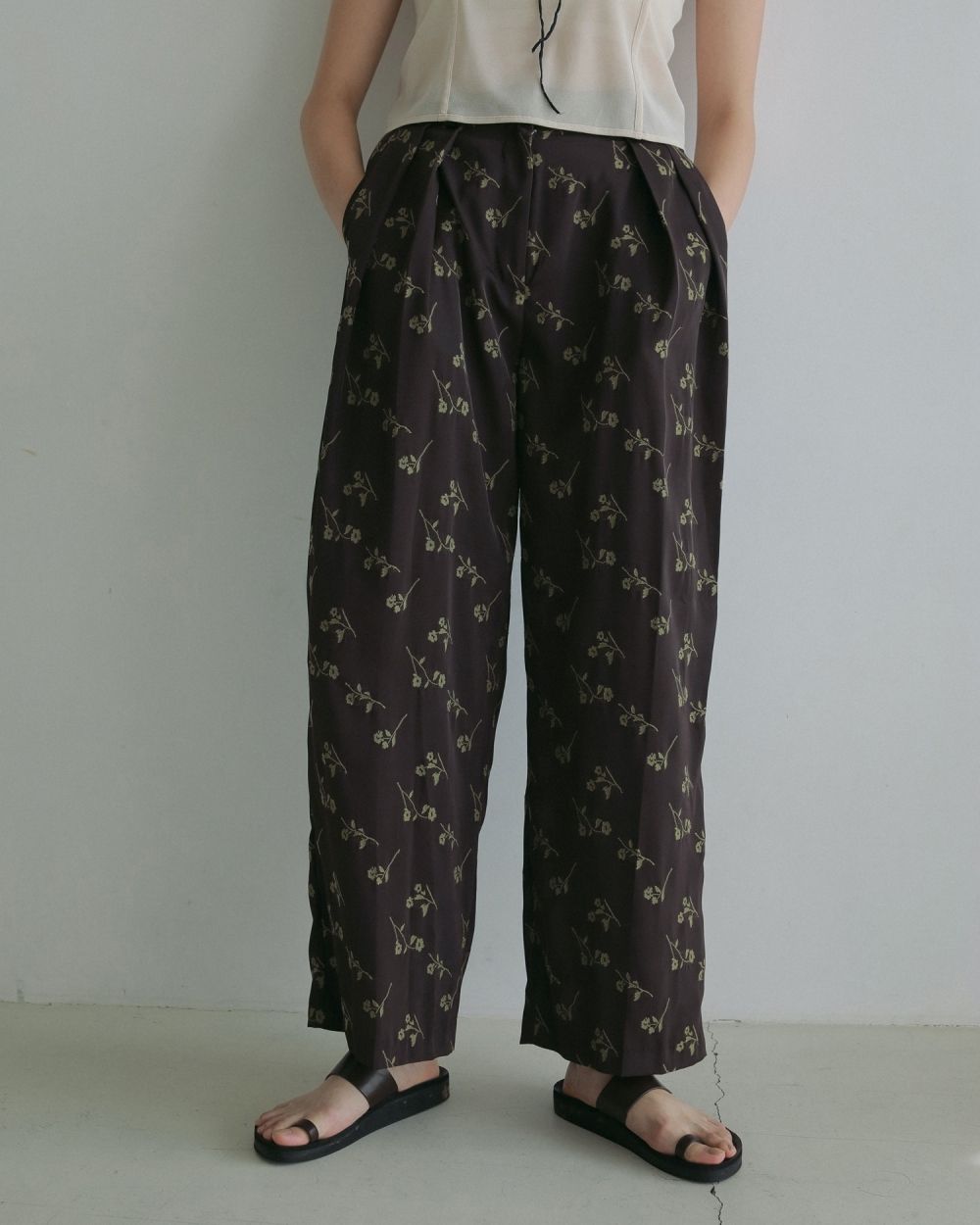 アンヌーク Flower Jacquard Pants ànuke online store（アンヌーク） / Flower Jacquard