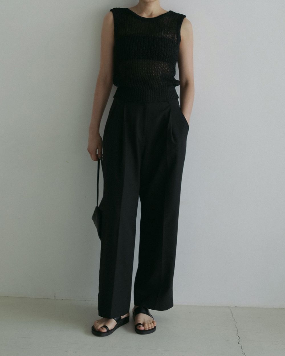 パンツ nagonstans loose tuck pants wide pants｜S｜Salt｜trousers｜någonstans official online