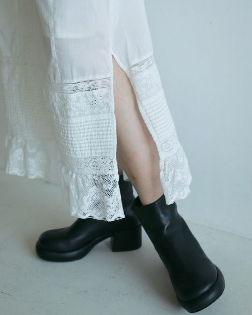 【お値下げ不可】anuke Tuck Lace Skirt BLACK ànuke online store（アンヌーク） / Tuck Lace SkirtTuck Lace