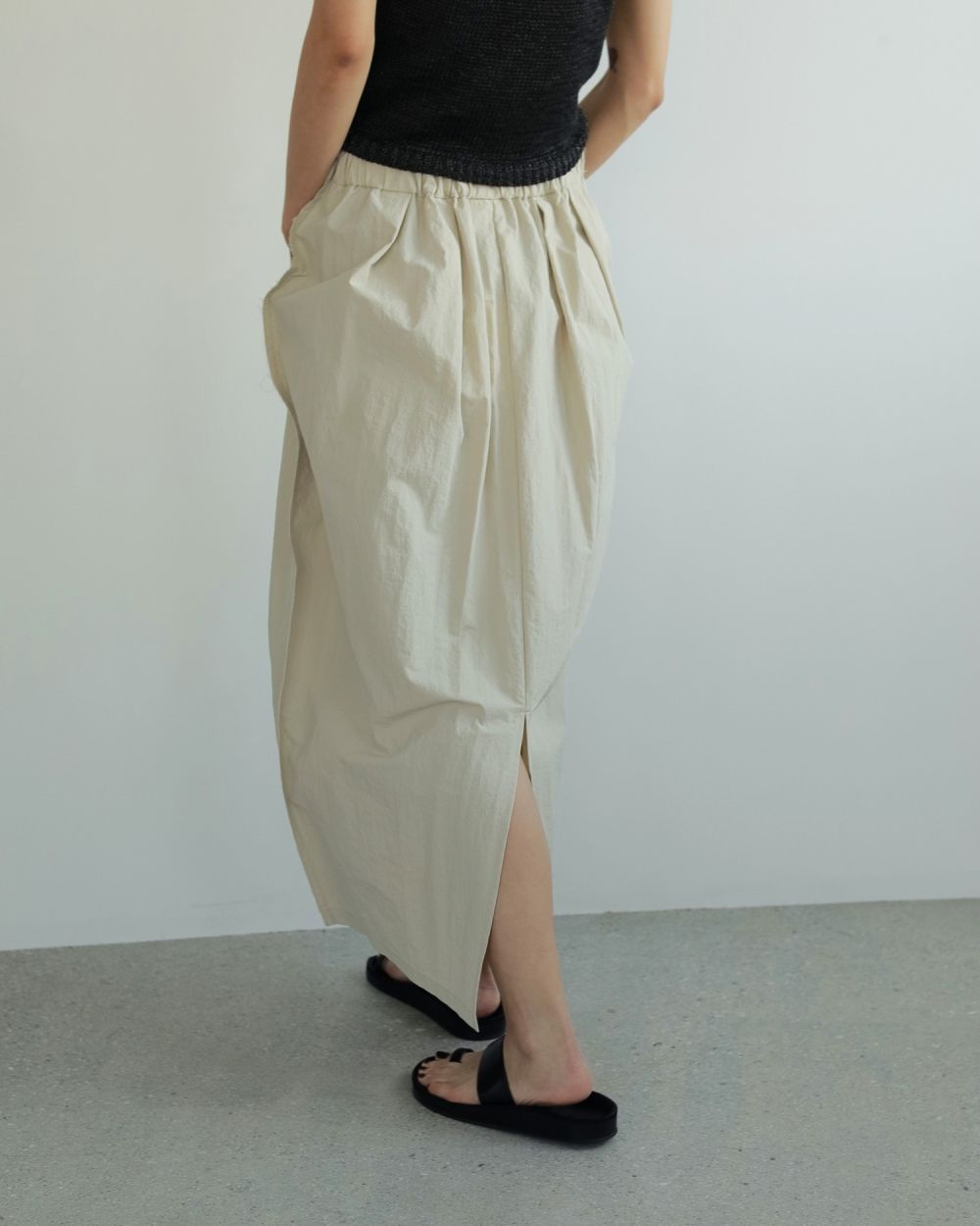 anuke 新品未使用！Nylon Balloon Skirt 36 ブラック a'nuke(アンヌーク) Nylon Balloon Skirt – SACHET.