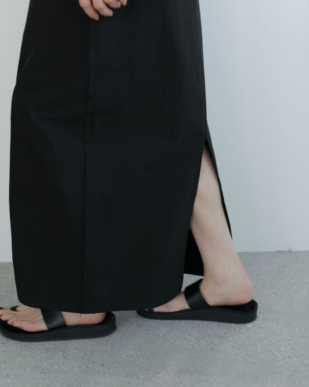 anuke アンヌークCutoff Straight Skirt ブラック ànuke online store（アンヌーク） / Cutoff Straight