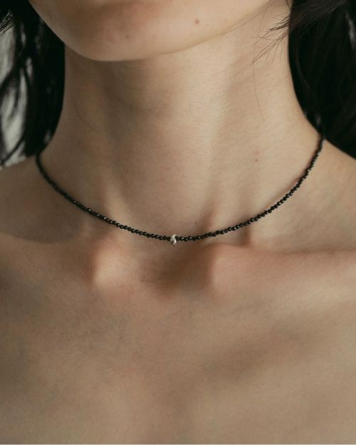 anuke Color Stone Necklace ブラック ànuke online store（アンヌーク） / Color Stone NecklaceColor