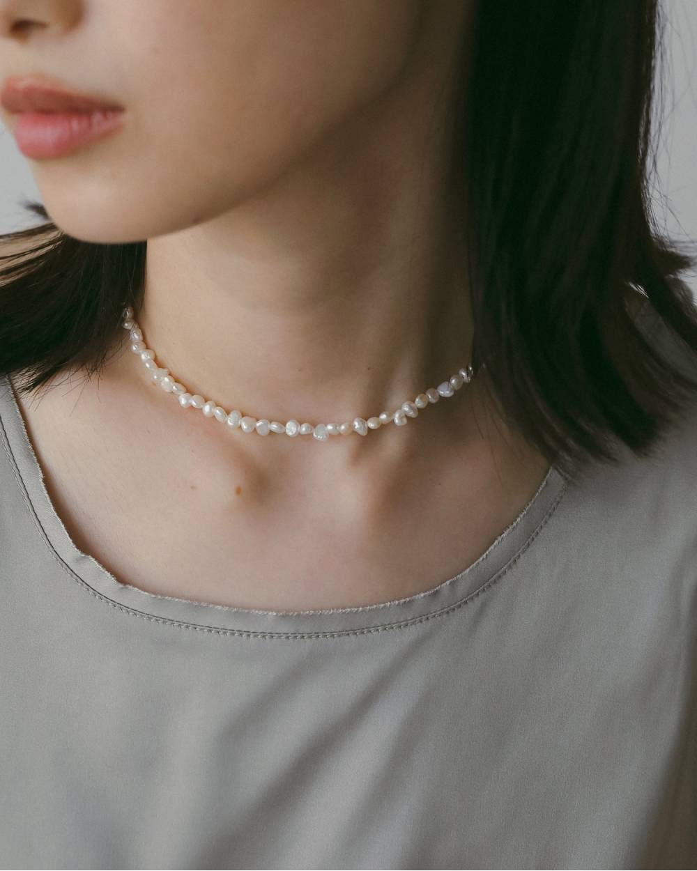 anuke アンヌーク　Mini Pearl Necklace ànuke online store（アンヌーク） / Mini Pearl NecklaceMini