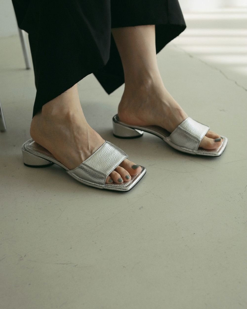 Square Ecoleather Sandals anuke アンヌーク ànuke online store（アンヌーク） / Square Ecoleather