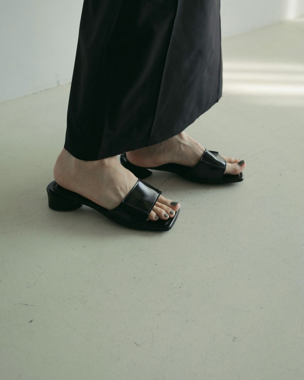 Square Ecoleather Sandals anuke アンヌーク ànuke online store（アンヌーク） / Square Ecoleather