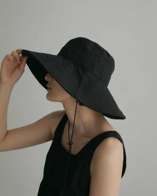 Stich Brim Hat / anuke / ナイロンハット / Black ànuke online store（アンヌーク） / Stich Brim HatStitch
