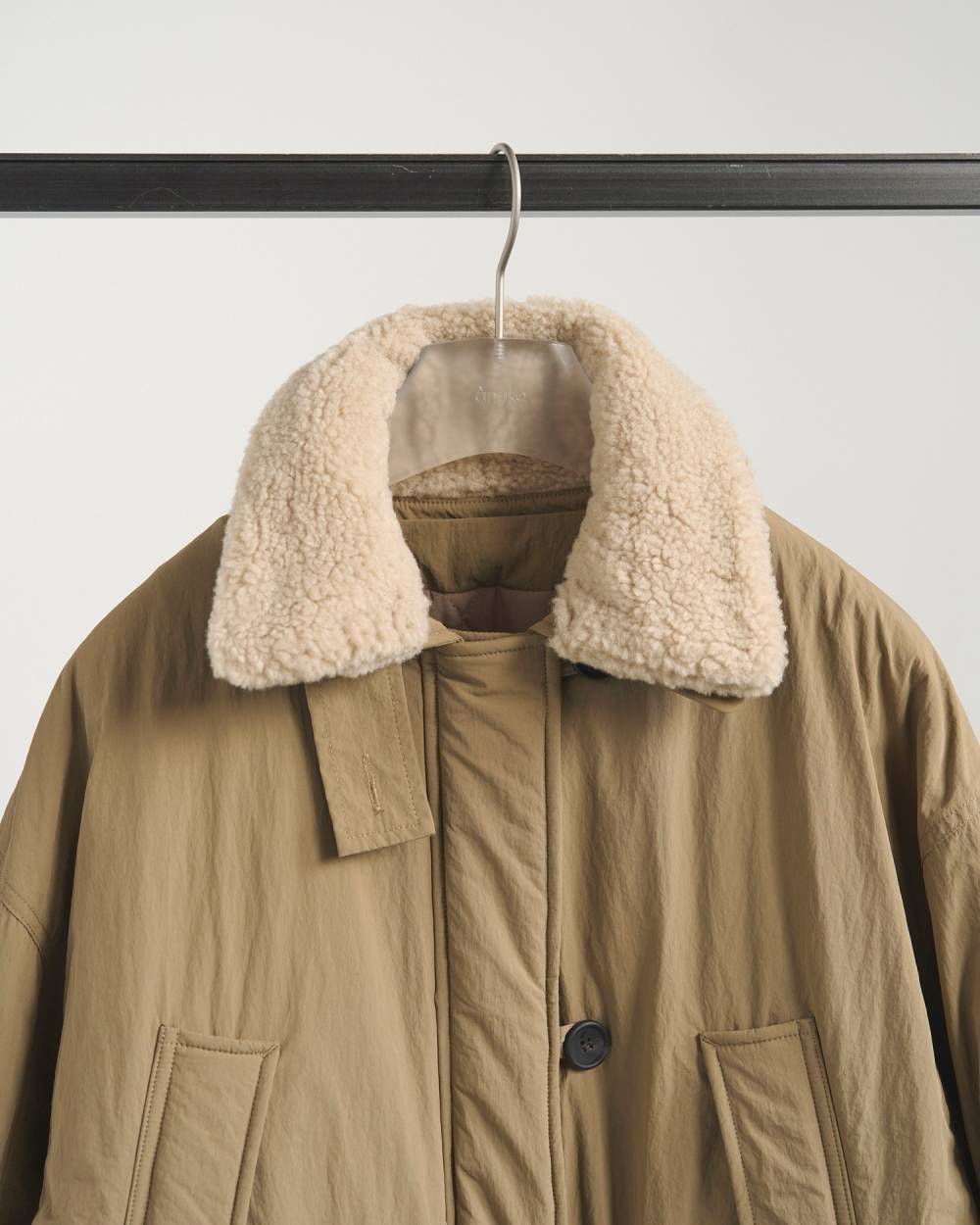 Boacollar Padding Coat Boacollar Padding Coat,ボアカラー パディング コート,62520001,アウター,コート,羽織,ボア,ànuke,アンヌーク,lifes,ライフズ,25aw