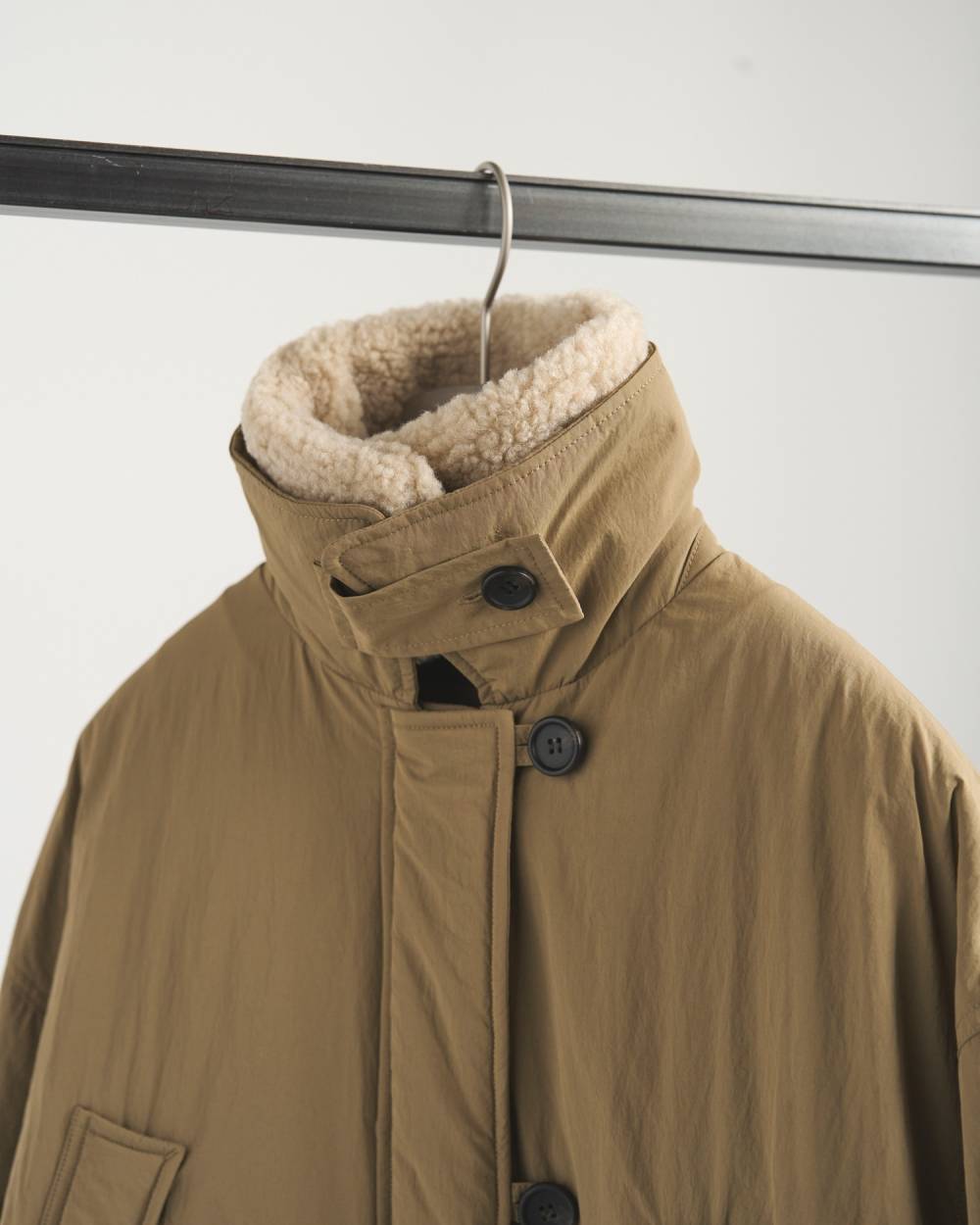 Boacollar Padding Coat Boacollar Padding Coat,ボアカラー パディング コート,62520001,アウター,コート,羽織,ボア,ànuke,アンヌーク,lifes,ライフズ,25aw