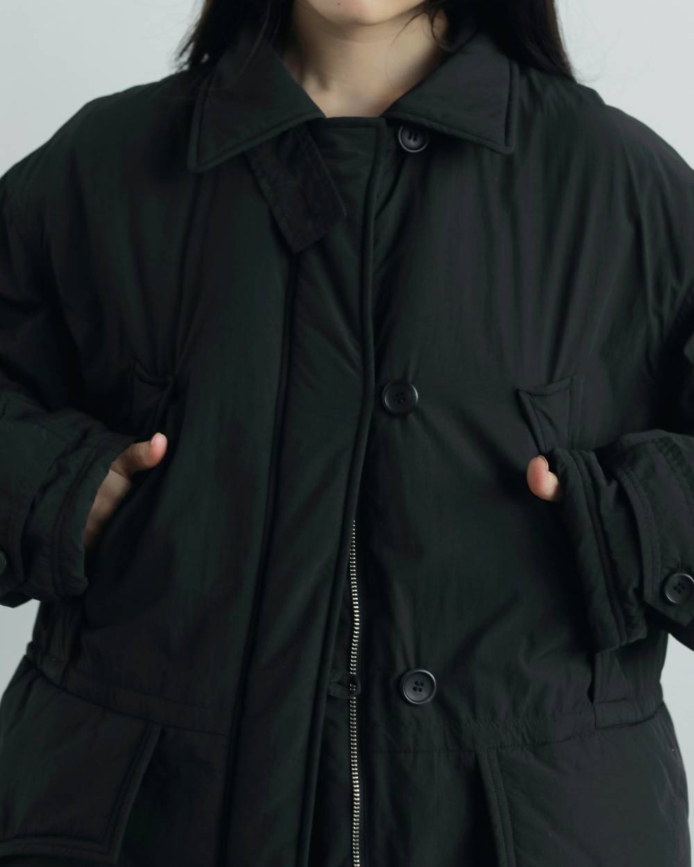 Boacollar Padding Coat Boacollar Padding Coat,ボアカラー パディング コート,62520001,アウター,コート,羽織,ボア,ànuke,アンヌーク,lifes,ライフズ,25aw