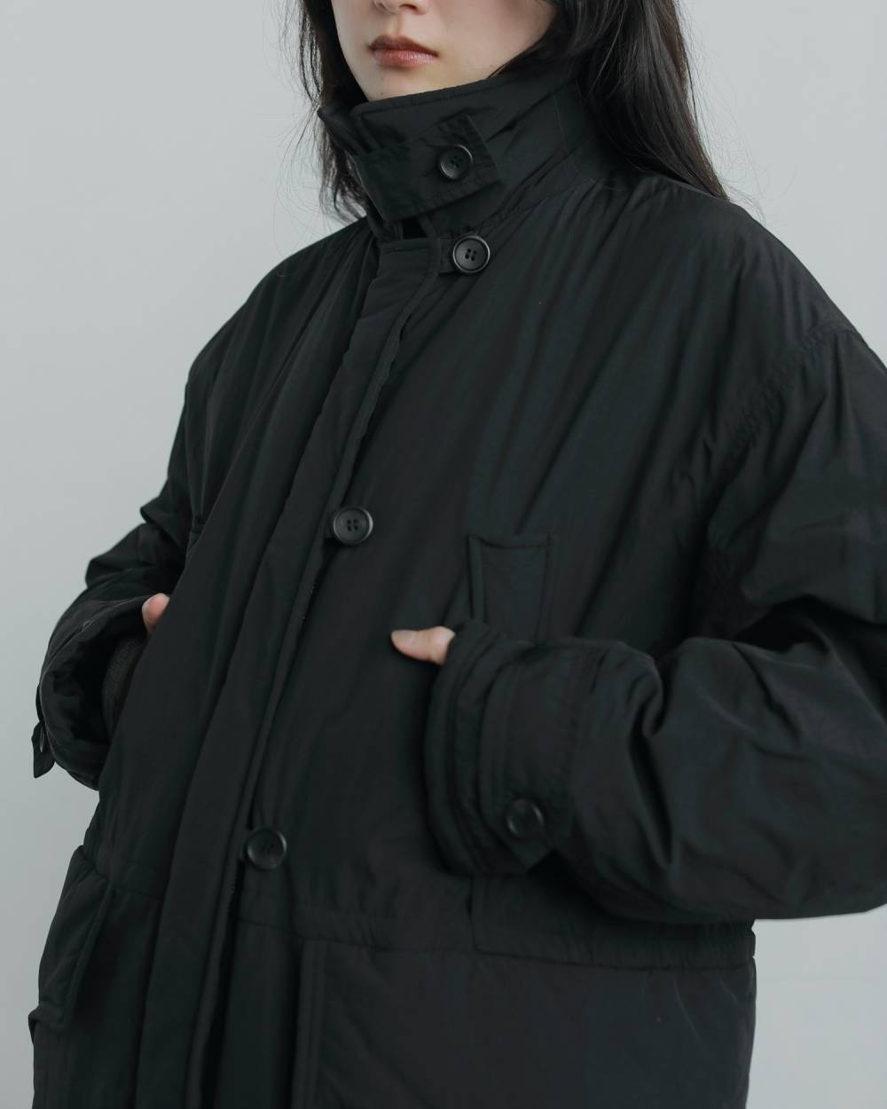 Boacollar Padding Coat Boacollar Padding Coat,ボアカラー パディング コート,62520001,アウター,コート,羽織,ボア,ànuke,アンヌーク,lifes,ライフズ,25aw