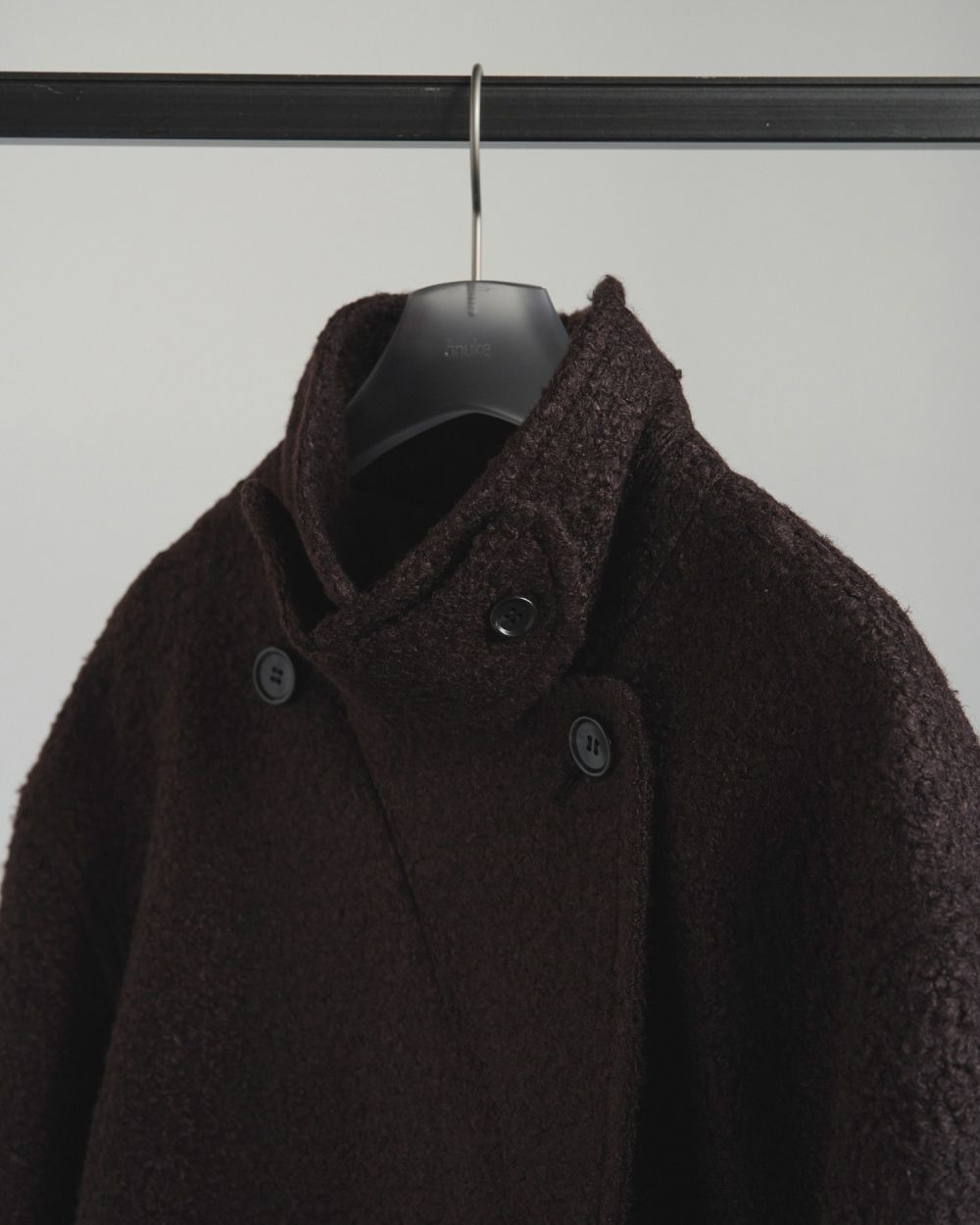 Double Tweed Coat Double Tweed Coat,ダブルツイードコート,62520005,アウター,コート,ダブルコート,ロング丈,オーバーサイズ,ànuke,アンヌーク,lifes,ライフズ,25aw