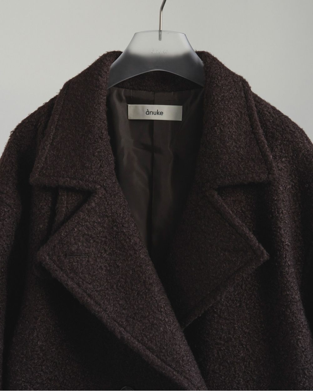 Double Tweed Coat Double Tweed Coat,ダブルツイードコート,62520005,アウター,コート,ダブルコート,ロング丈,オーバーサイズ,ànuke,アンヌーク,lifes,ライフズ,25aw