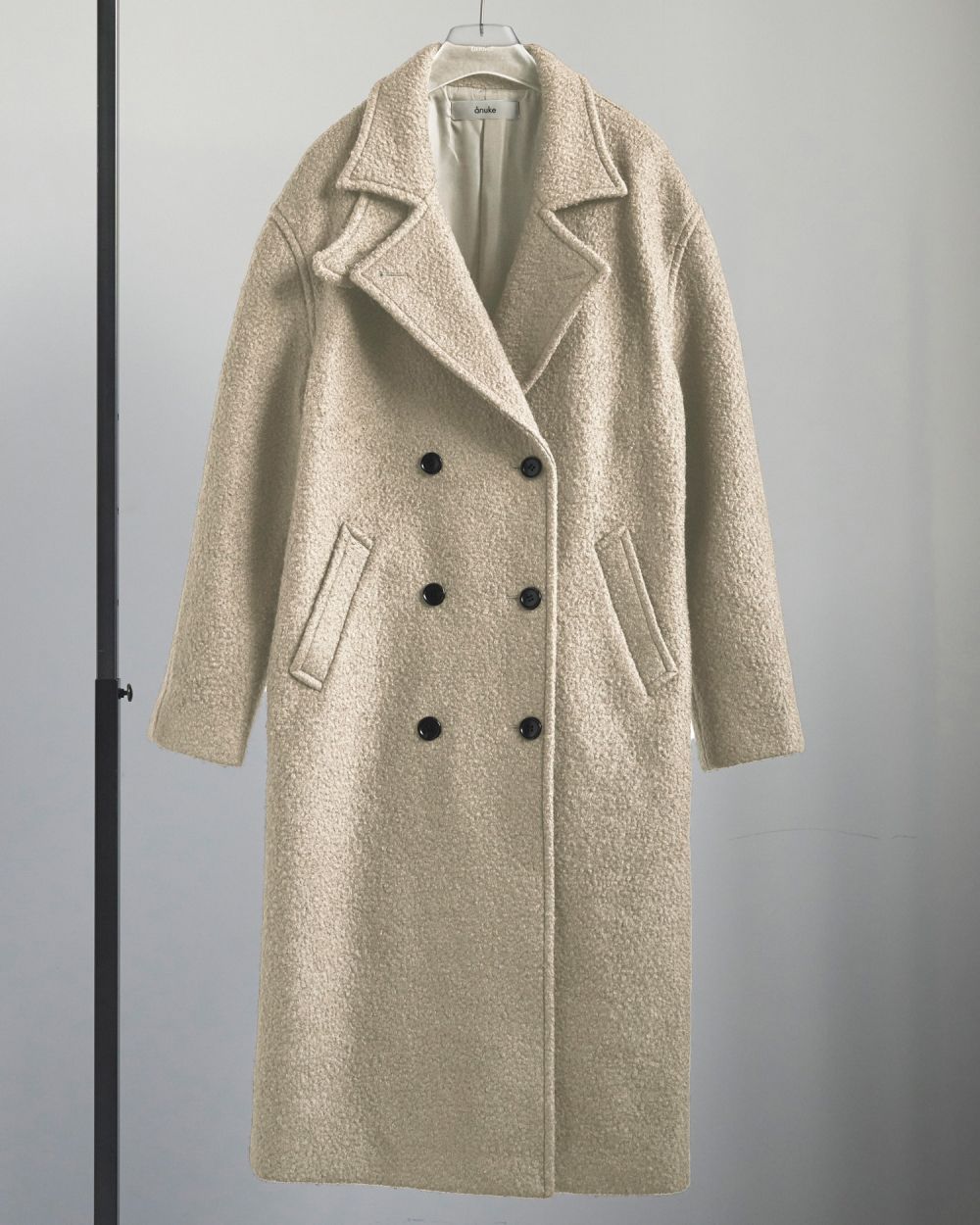 Double Tweed Coat Double Tweed Coat,ダブルツイードコート,62520005,アウター,コート,ダブルコート,ロング丈,オーバーサイズ,ànuke,アンヌーク,lifes,ライフズ,25aw