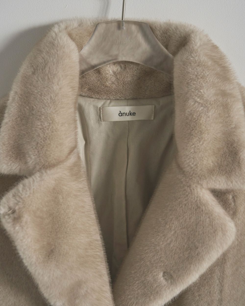 Eco Minkfur Jacket Eco Minkfur Jacket,エコミンクファージャケット,62520101,アウター,ジャケット,JK,エコファー,ànuke,アンヌーク,lifes,ライフズ,25aw