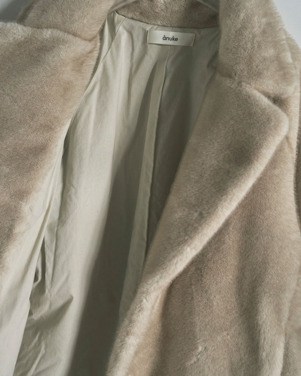 Eco Minkfur Jacket Eco Minkfur Jacket,エコミンクファージャケット,62520101,アウター,ジャケット,JK,エコファー,ànuke,アンヌーク,lifes,ライフズ,25aw