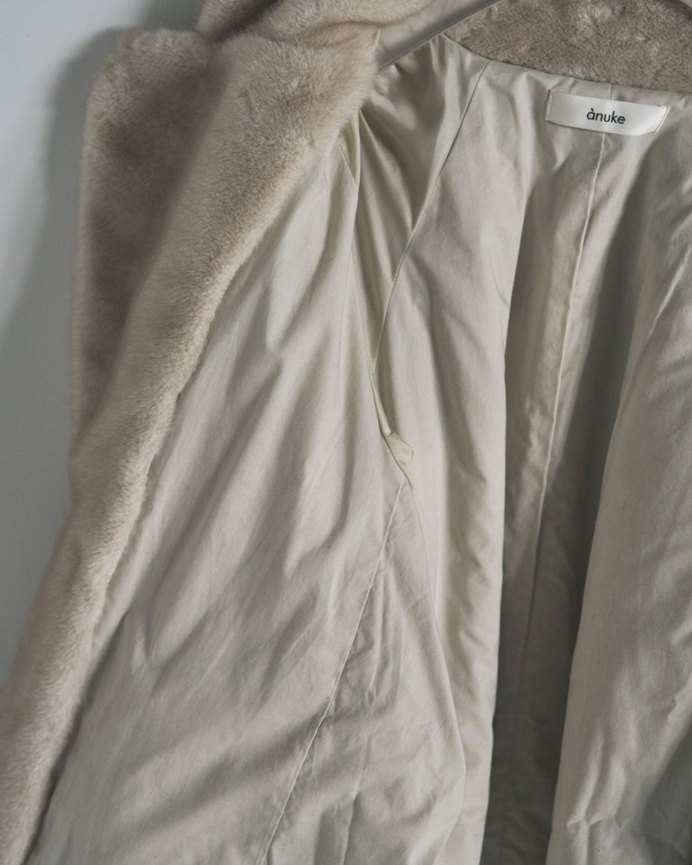 Eco Minkfur Jacket Eco Minkfur Jacket,エコミンクファージャケット,62520101,アウター,ジャケット,JK,エコファー,ànuke,アンヌーク,lifes,ライフズ,25aw