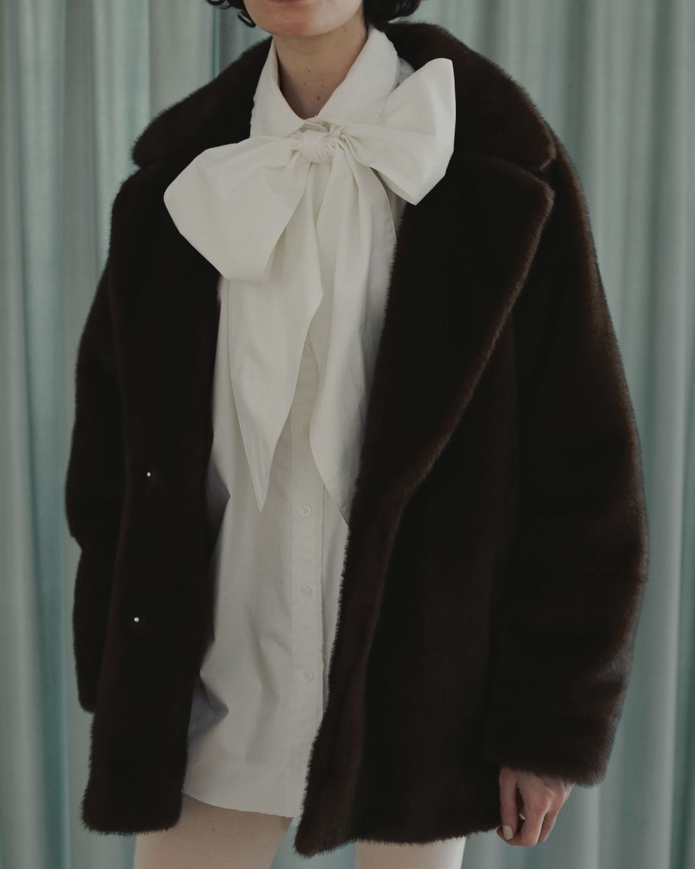 Eco Minkfur Jacket Eco Minkfur Jacket,エコミンクファージャケット,62520101,アウター,ジャケット,JK,エコファー,ànuke,アンヌーク,lifes,ライフズ,25aw