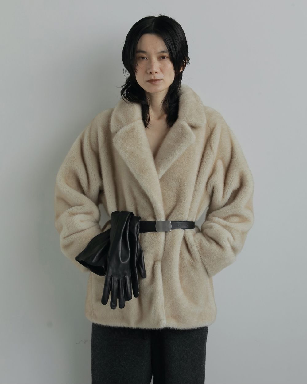 Eco Minkfur Jacket Eco Minkfur Jacket,エコミンクファージャケット,62520101,アウター,ジャケット,JK,エコファー,ànuke,アンヌーク,lifes,ライフズ,25aw