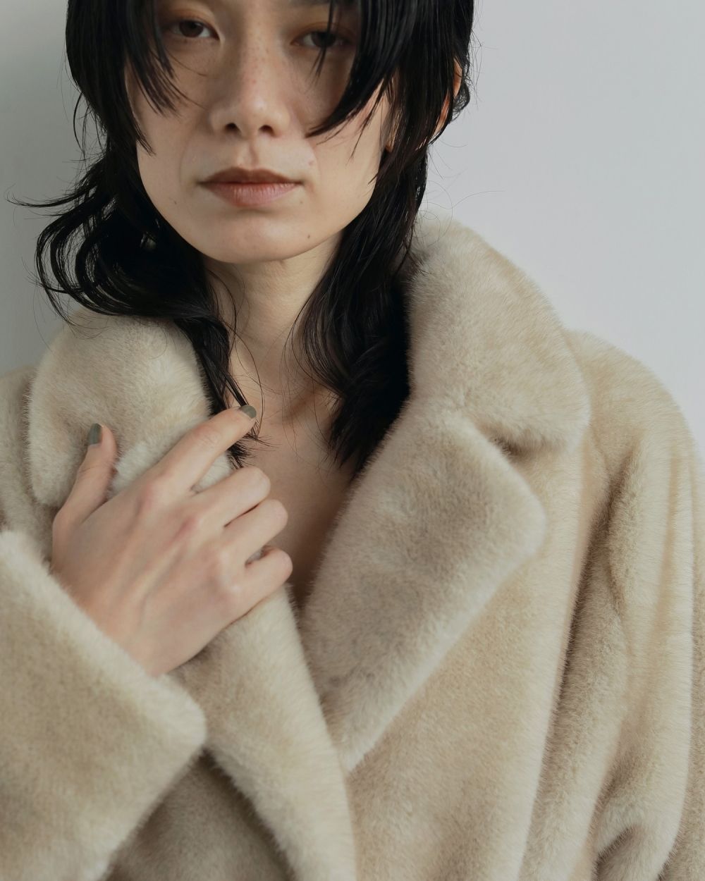 Eco Minkfur Jacket Eco Minkfur Jacket,エコミンクファージャケット,62520101,アウター,ジャケット,JK,エコファー,ànuke,アンヌーク,lifes,ライフズ,25aw