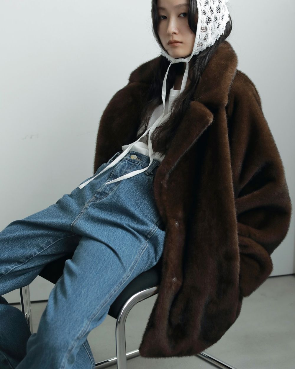 Eco Minkfur Jacket Eco Minkfur Jacket,エコミンクファージャケット,62520101,アウター,ジャケット,JK,エコファー,ànuke,アンヌーク,lifes,ライフズ,25aw