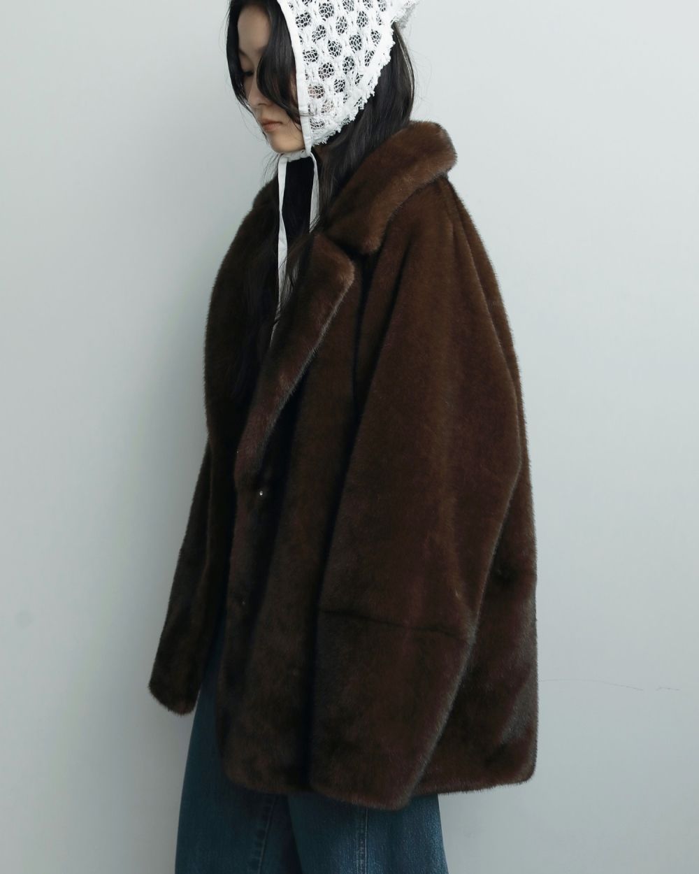 Eco Minkfur Jacket Eco Minkfur Jacket,エコミンクファージャケット,62520101,アウター,ジャケット,JK,エコファー,ànuke,アンヌーク,lifes,ライフズ,25aw