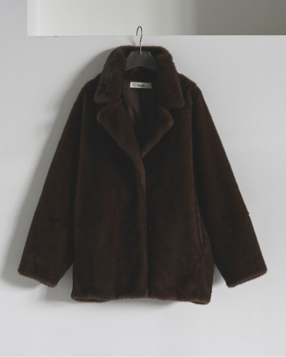 Eco Minkfur Jacket Eco Minkfur Jacket,エコミンクファージャケット,62520101,アウター,ジャケット,JK,エコファー,ànuke,アンヌーク,lifes,ライフズ,25aw