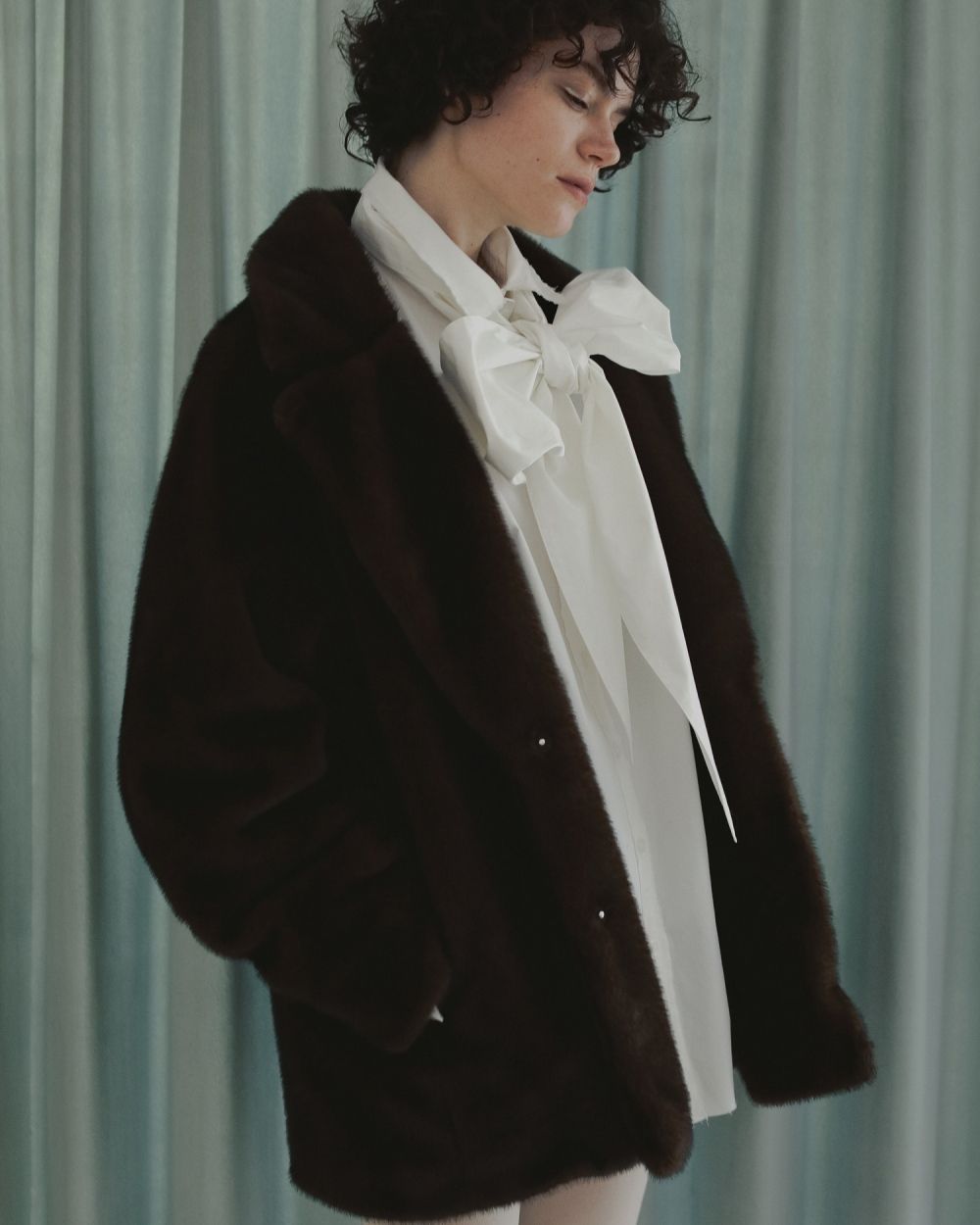 Eco Minkfur Jacket Eco Minkfur Jacket,エコミンクファージャケット,62520101,アウター,ジャケット,JK,エコファー,ànuke,アンヌーク,lifes,ライフズ,25aw