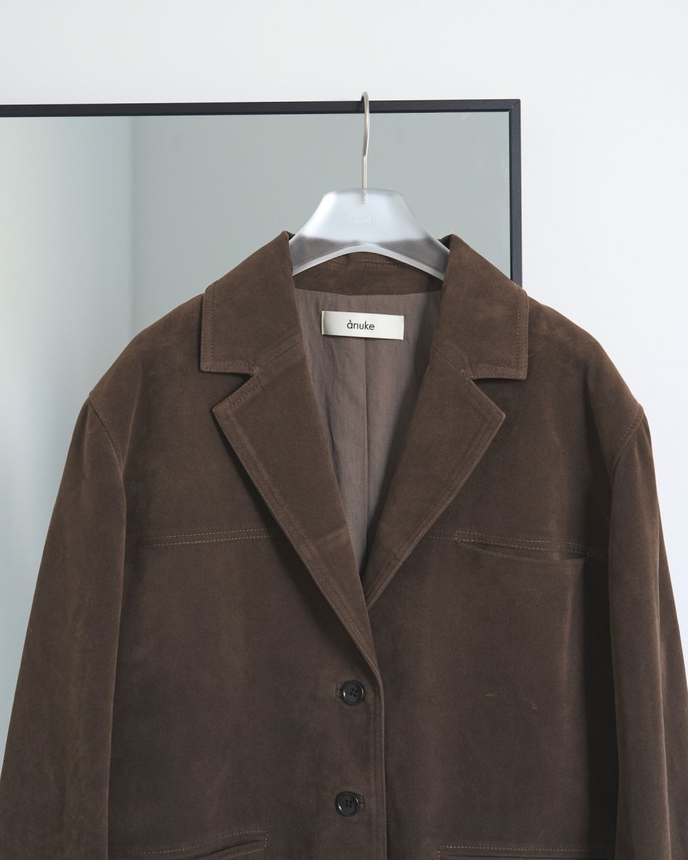 Eco Suede Jacket Eco Suede Jacket,エコスエードジャケット,62520102,アウター,JK,ジャケット,ànuke,アンヌーク,lifes,ライフズ,25aw