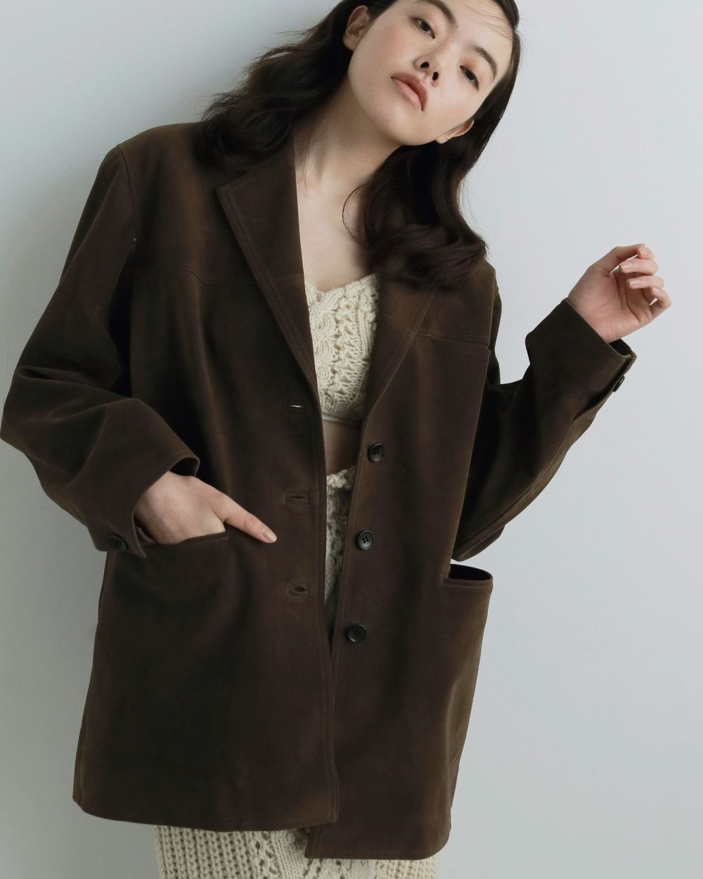 Eco Suede Jacket 38 新品 ànuke online store（アンヌーク） / Eco Suede JacketEco Suede