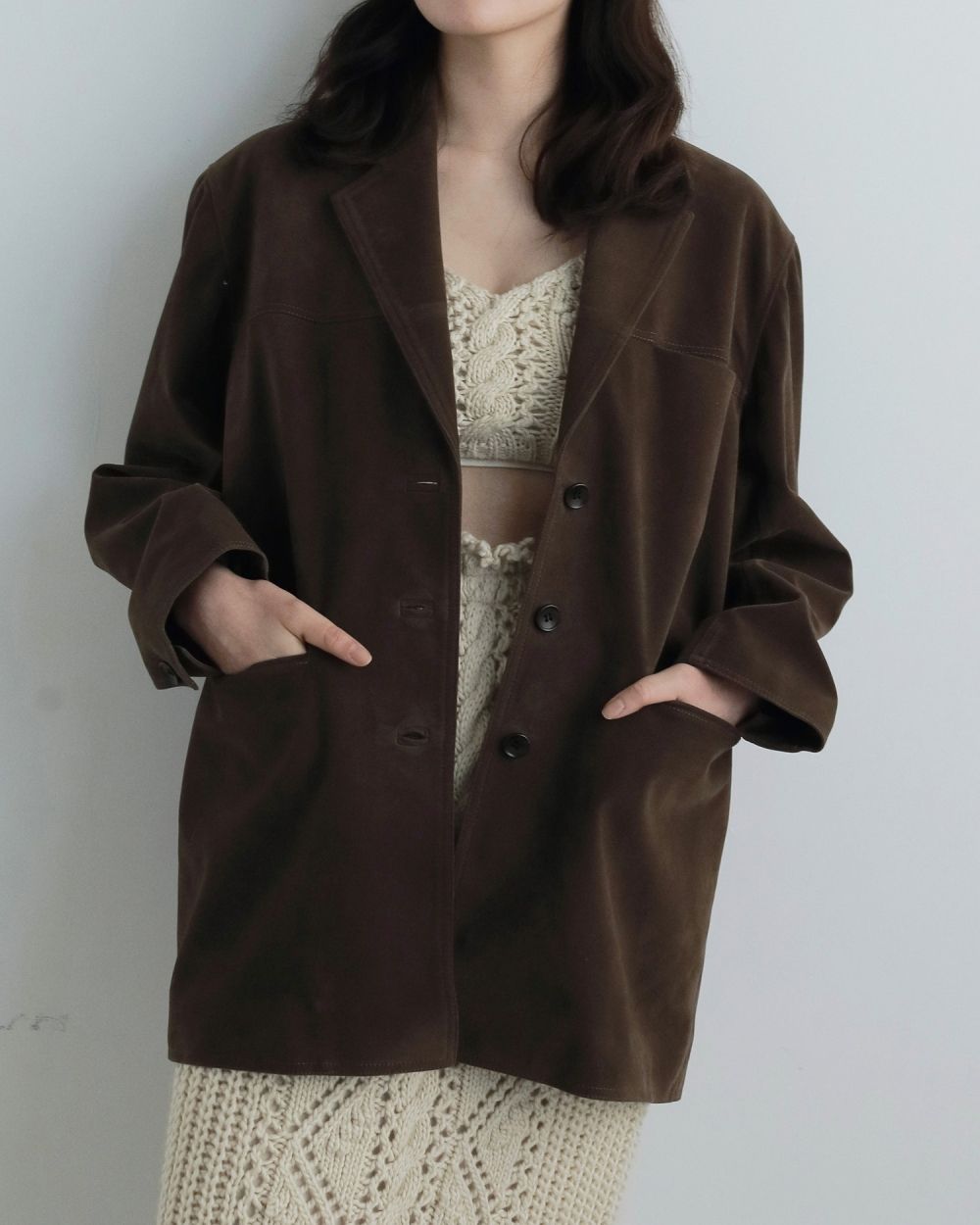 Eco Suede Jacket Eco Suede Jacket,エコスエードジャケット,62520102,アウター,JK,ジャケット,ànuke,アンヌーク,lifes,ライフズ,25aw