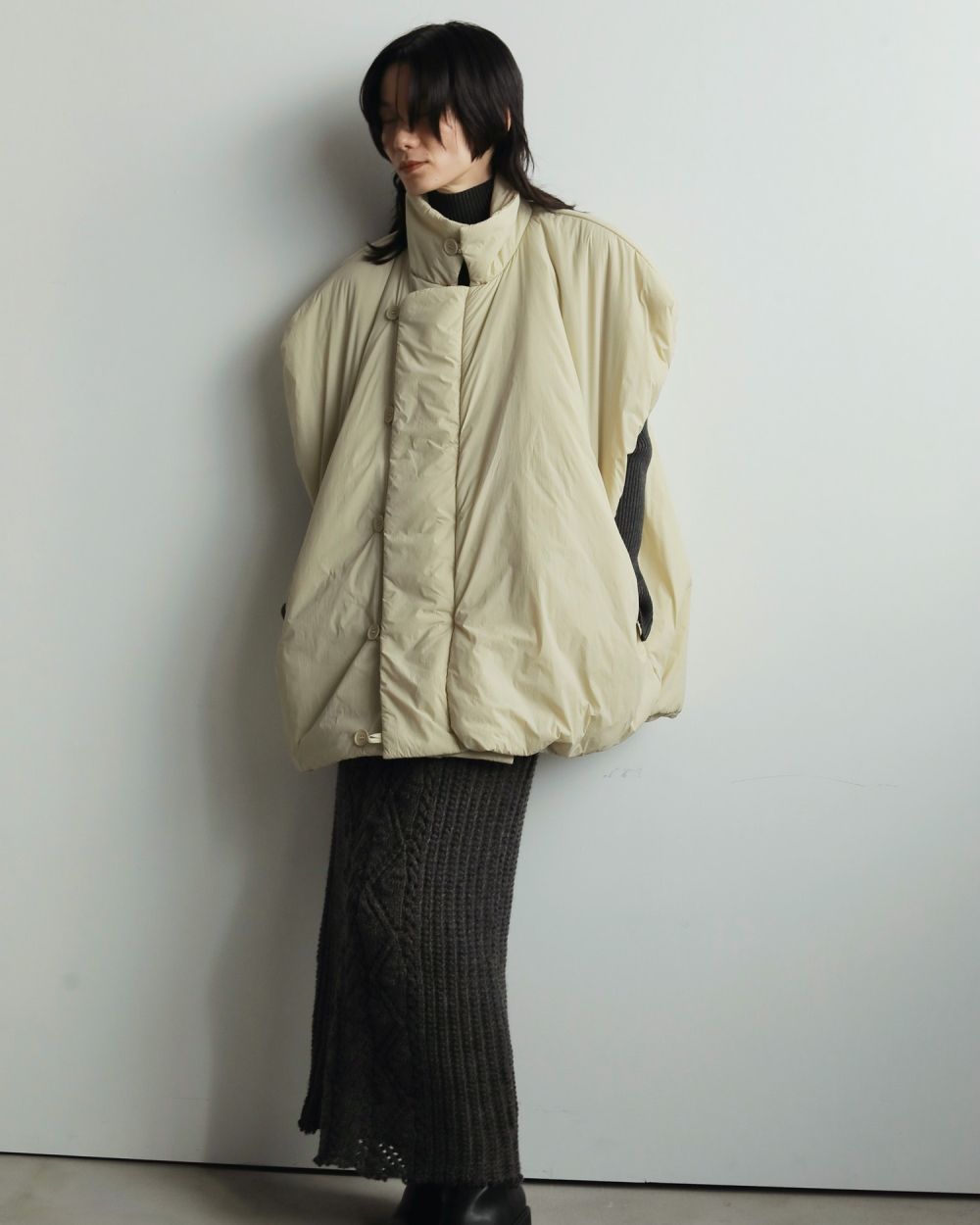 Volume Over Vest Volume Over Vest,ボリュームオーバーベスト,62520104,アウター,ベスト,中綿ベスト,オーバーサイズ,羽織,ànuke,アンヌーク,lifes,ライフズ,25aw