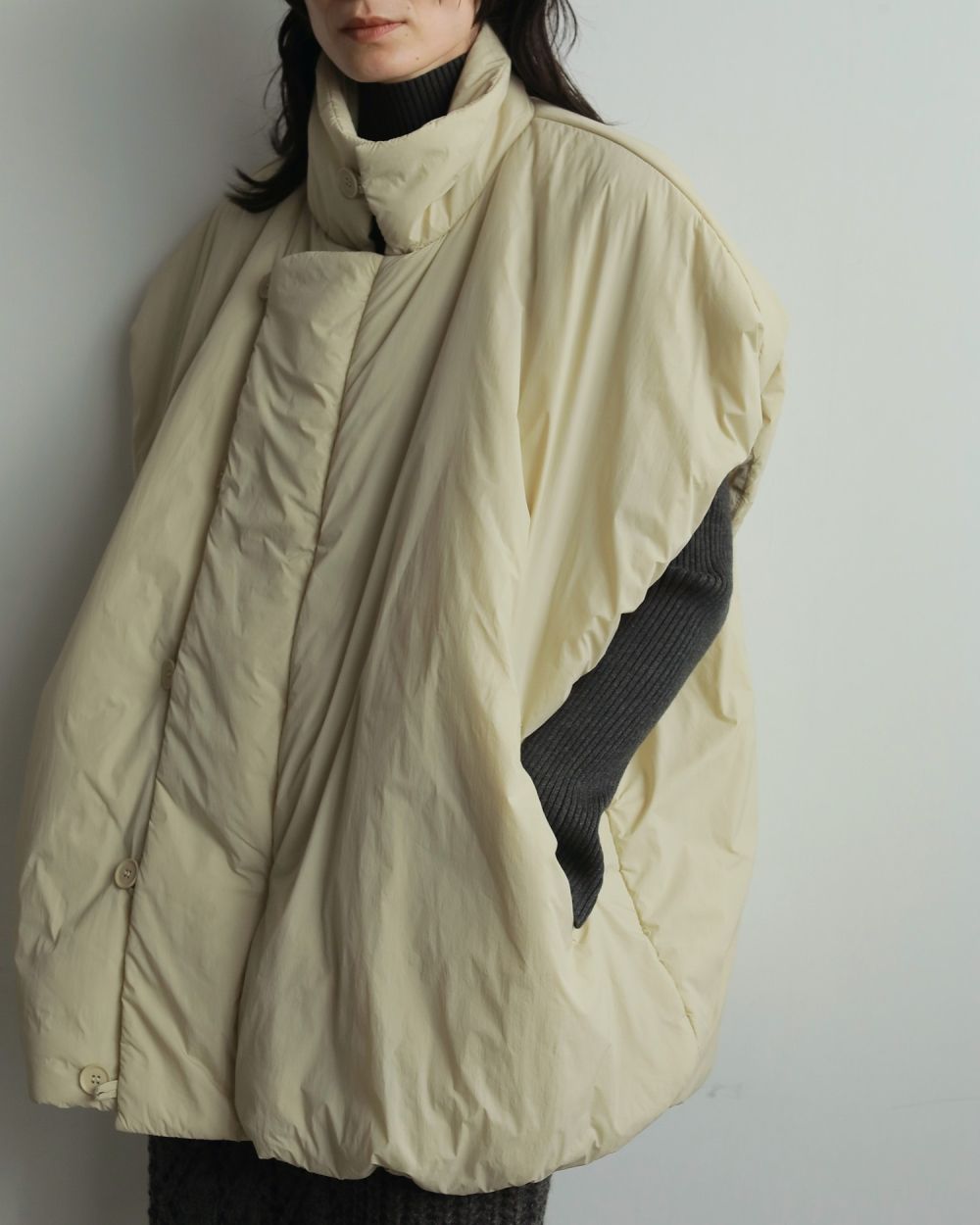 Volume Over Vest Volume Over Vest,ボリュームオーバーベスト,62520104,アウター,ベスト,中綿ベスト,オーバーサイズ,羽織,ànuke,アンヌーク,lifes,ライフズ,25aw