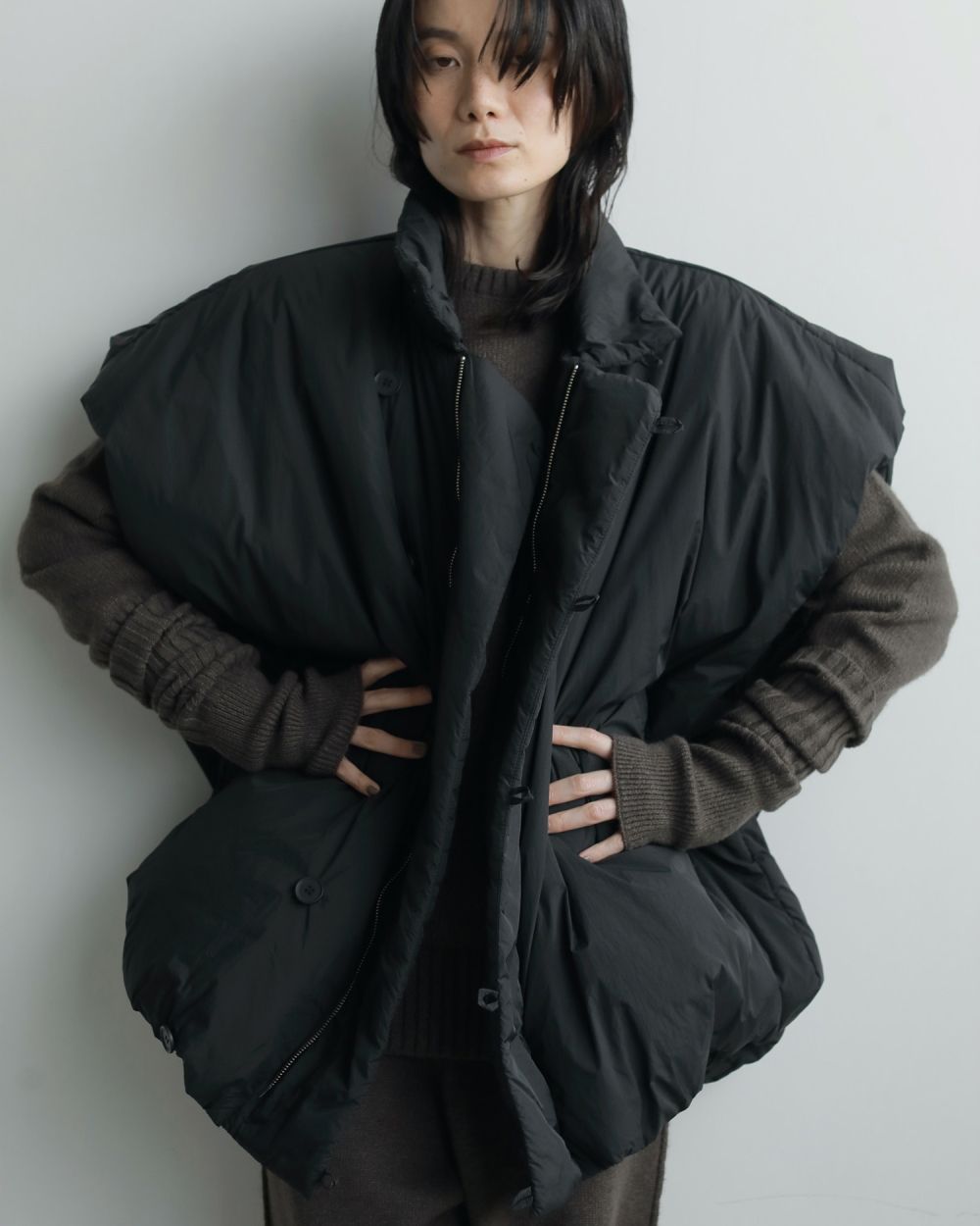 Volume Over Vest Volume Over Vest,ボリュームオーバーベスト,62520104,アウター,ベスト,中綿ベスト,オーバーサイズ,羽織,ànuke,アンヌーク,lifes,ライフズ,25aw