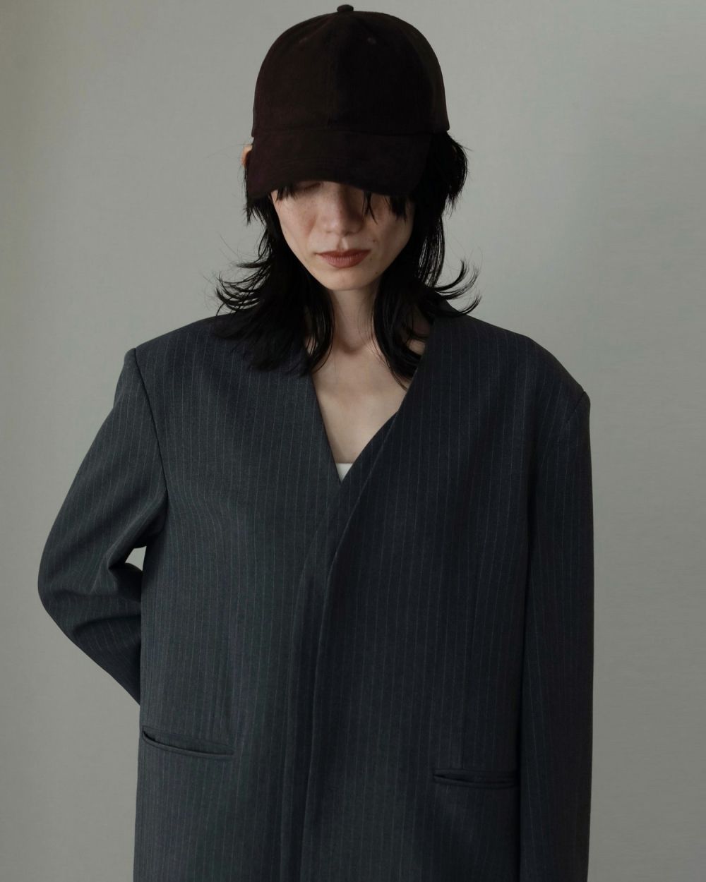 本日限りのお値下げ‼️No Collar Relax Jacket ジャケット 黒 本日限りのお値下げ‼️No Collar Relax Jacket ジャケット 黒