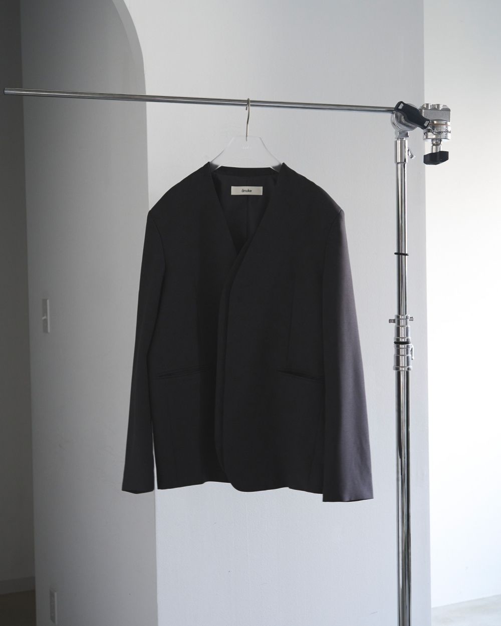 Collarless Over Jacket Collarless Over Jacket,カラーレスオーバージャケット,62520106,ジャケット,アウター,JK,ノーカラージャケット,ànuke,アンヌーク,lifes,ライフズ,25aw
