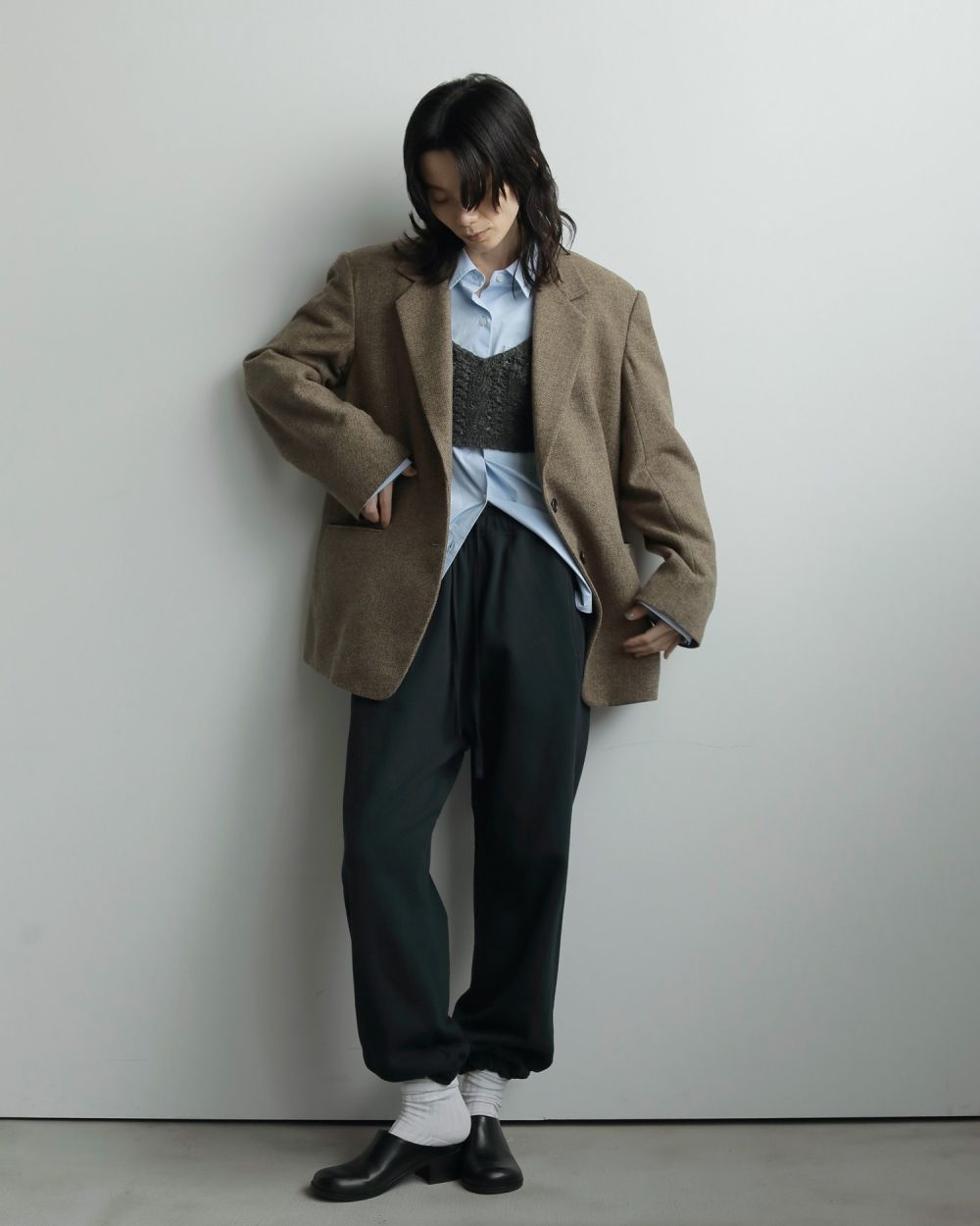 Herringbone Wool Jacket ベージュ 36 anuke ànuke - 【25AW】Herringbone Wool Jacket / ヘリンボーン