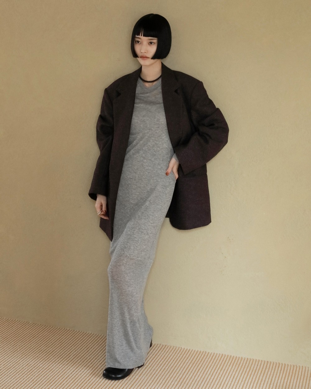 Herringbone Wool Jacket Herringbone Wool Jacket,ヘリンボーンウールジャケット,62520107,アウター,JK,ジャケット,オーバーサイズ,ànuke,アンヌーク,lifes,ライフズ,25aw