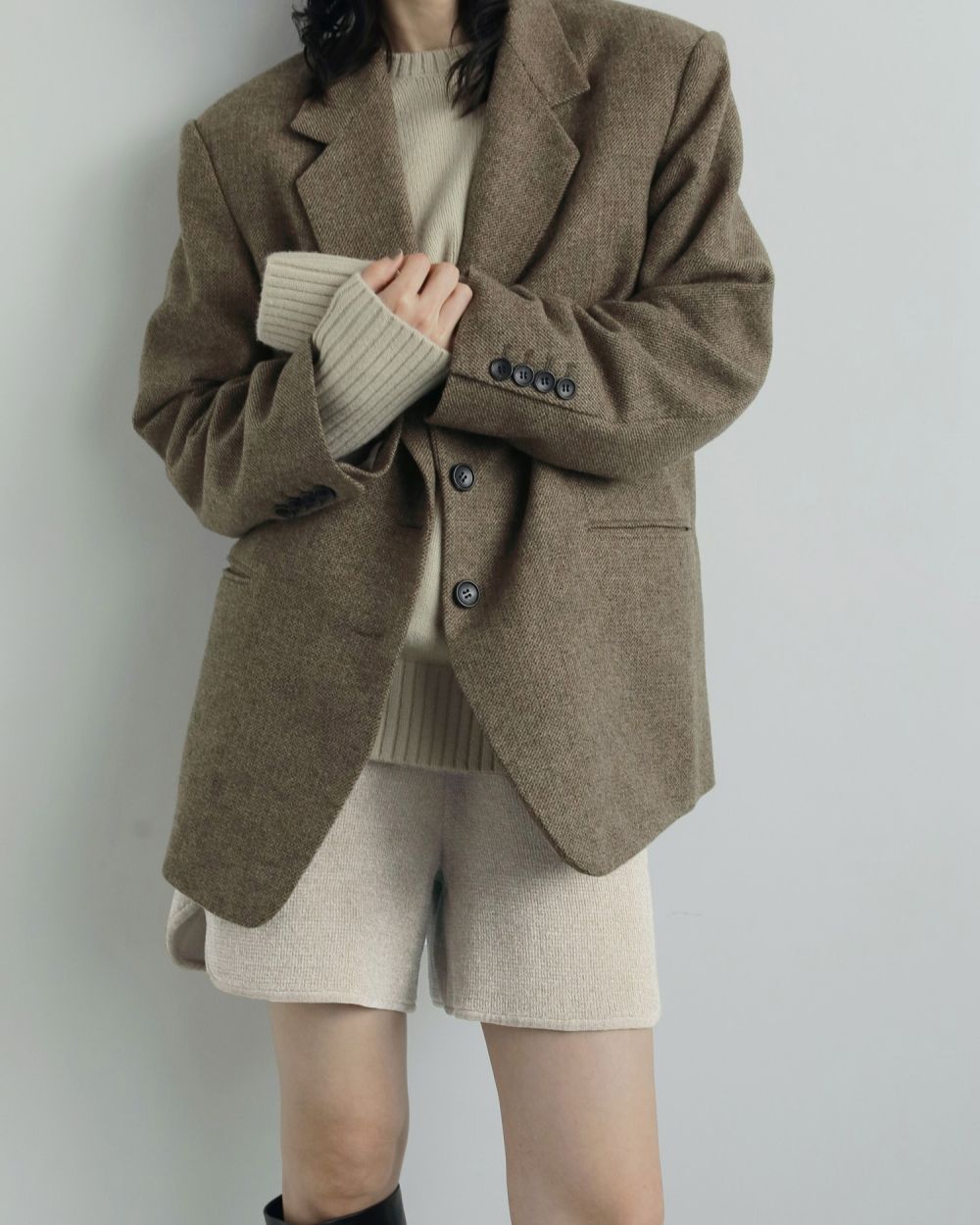 タグ付き新品未使用 アンヌーク Herringbone Wool Jacket ànuke online store(アンヌーク) / Herringbone Wool