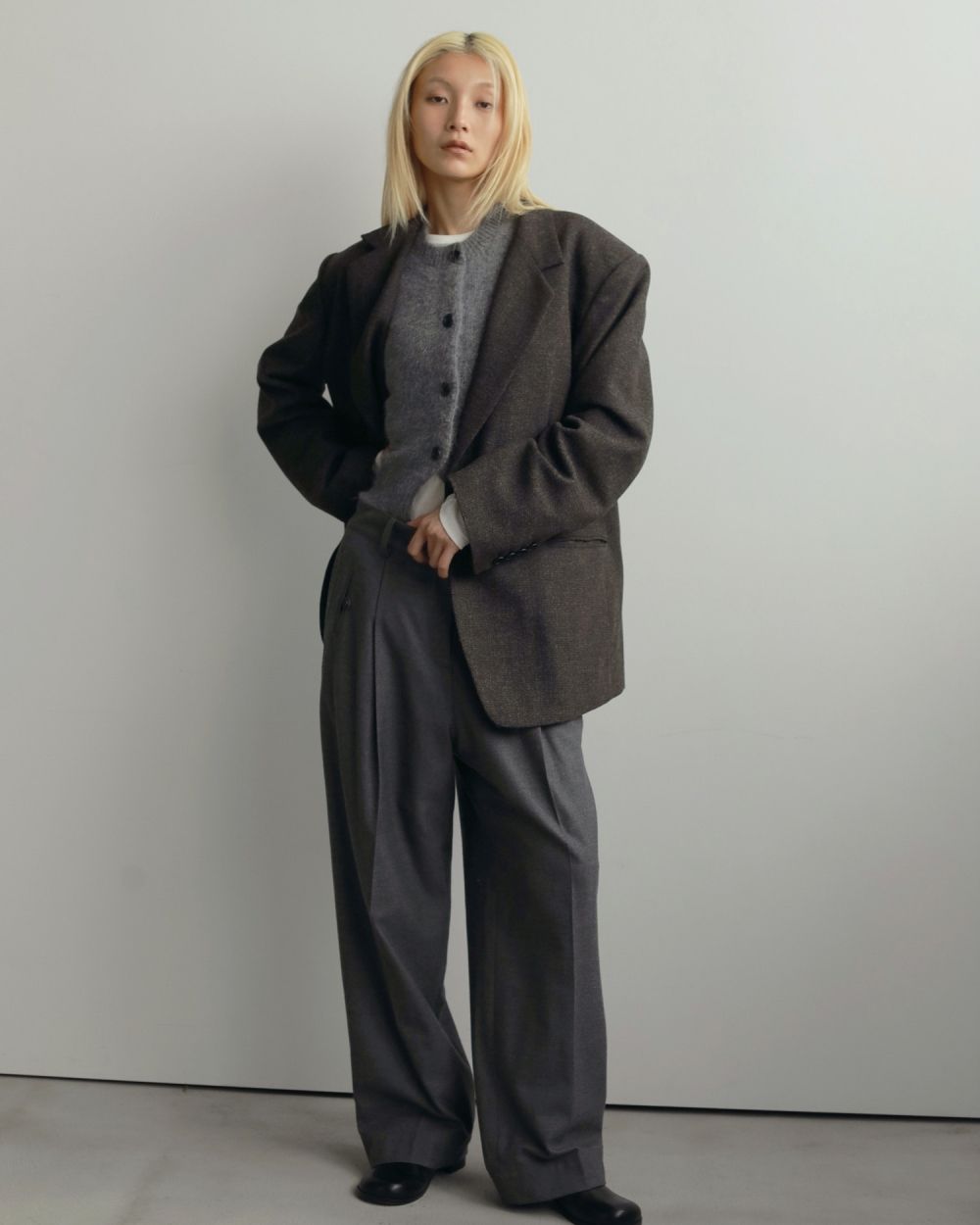 Herringbone Wool Jacket Herringbone Wool Jacket,ヘリンボーンウールジャケット,62520107,アウター,JK,ジャケット,オーバーサイズ,ànuke,アンヌーク,lifes,ライフズ,25aw