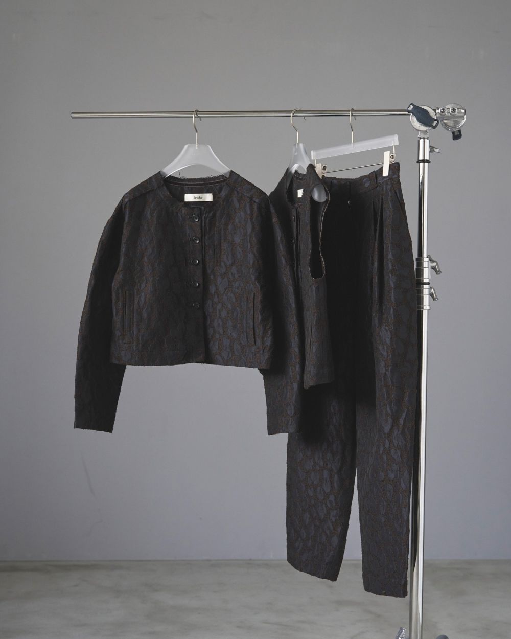 Leopard Jacquard Jacket Leopard Jacquard Jacket,レオパードジャガードジャケット,62520110,ジャケット,JK,アウター,レオパード柄,ànuke,アンヌーク,lifes,ライフズ,25aw