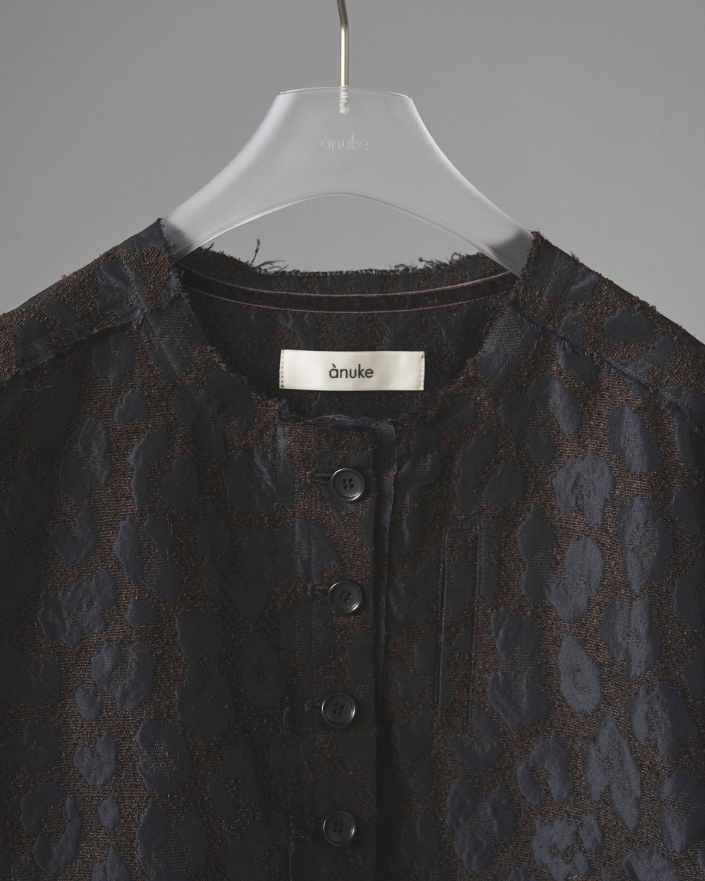 Leopard Jacquard Jacket Leopard Jacquard Jacket,レオパードジャガードジャケット,62520110,ジャケット,JK,アウター,レオパード柄,ànuke,アンヌーク,lifes,ライフズ,25aw