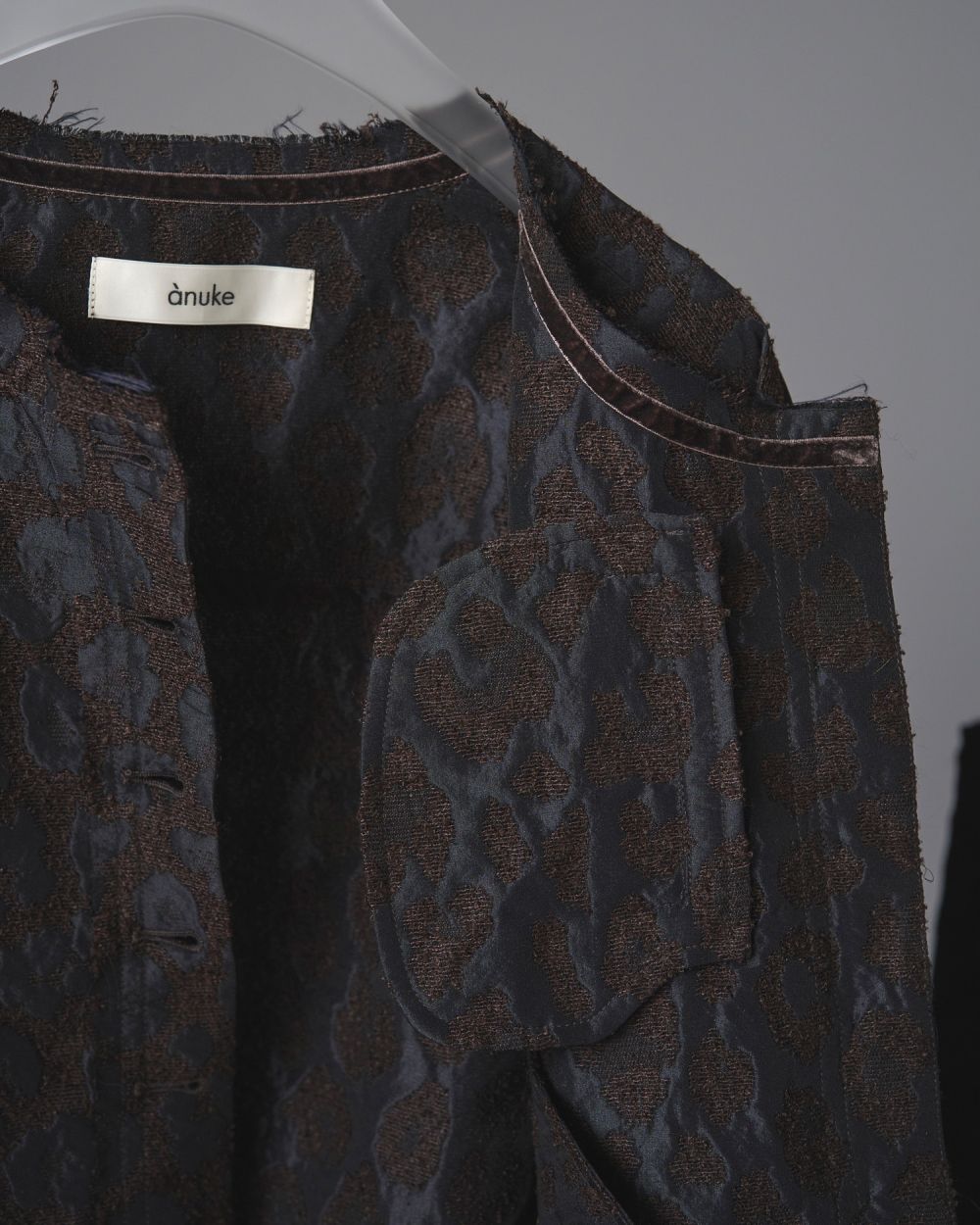 Leopard Jacquard Jacket Leopard Jacquard Jacket,レオパードジャガードジャケット,62520110,ジャケット,JK,アウター,レオパード柄,ànuke,アンヌーク,lifes,ライフズ,25aw