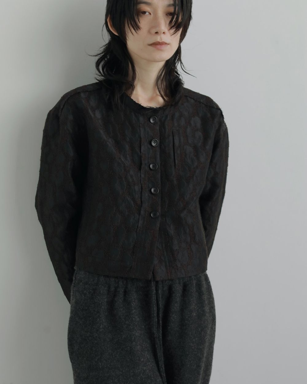 Leopard Jacquard Jacket Leopard Jacquard Jacket,レオパードジャガードジャケット,62520110,ジャケット,JK,アウター,レオパード柄,ànuke,アンヌーク,lifes,ライフズ,25aw