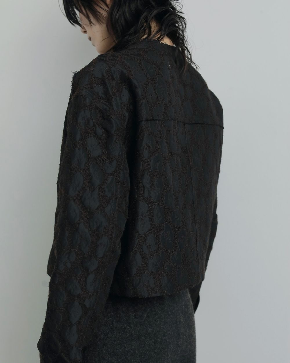 Leopard Jacquard Jacket Leopard Jacquard Jacket,レオパードジャガードジャケット,62520110,ジャケット,JK,アウター,レオパード柄,ànuke,アンヌーク,lifes,ライフズ,25aw