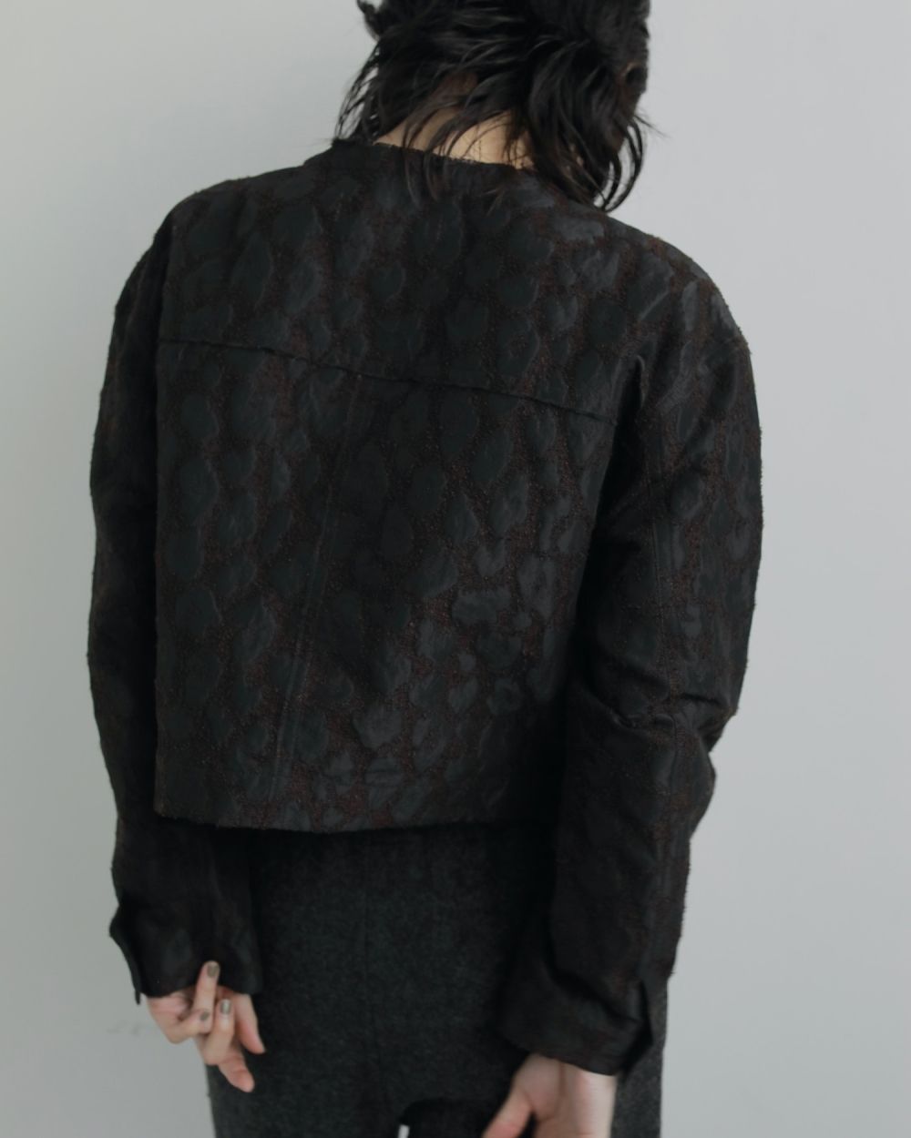 Leopard Jacquard Jacket Leopard Jacquard Jacket,レオパードジャガードジャケット,62520110,ジャケット,JK,アウター,レオパード柄,ànuke,アンヌーク,lifes,ライフズ,25aw